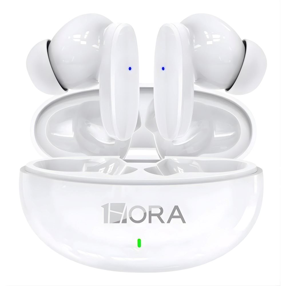 Auriculares Bluetooth 5.3 1hora Aut205 Larga Duración Blanco